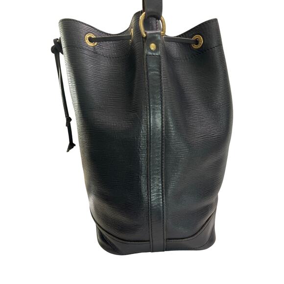 Louis Vuitton Noé Bag Black Epi Leather 1985 First Year Vintage With COA - Picture 7 of 16